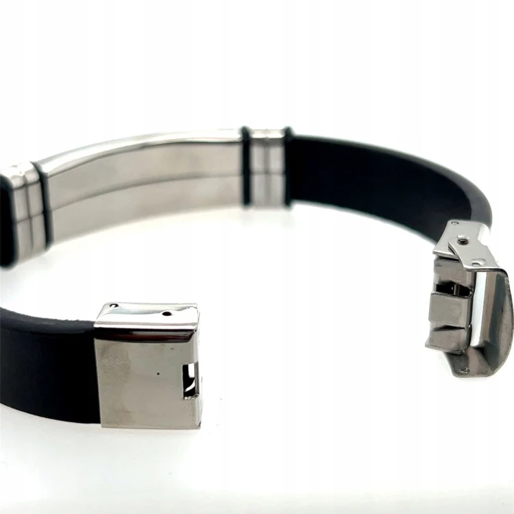 Männerschmuck Armband Bernstein und Edelstahl