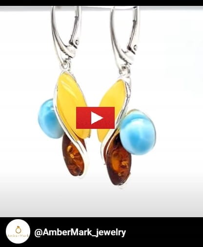 Bernstein und Larimar Schmuckset Details
