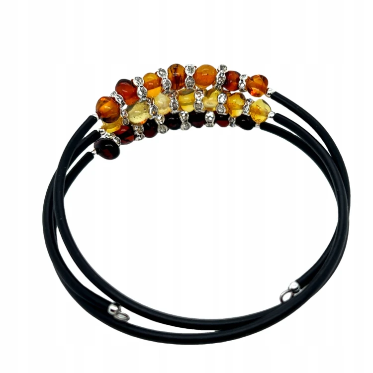 Armband aus Bernstein in Zitrone Cognac und Honig