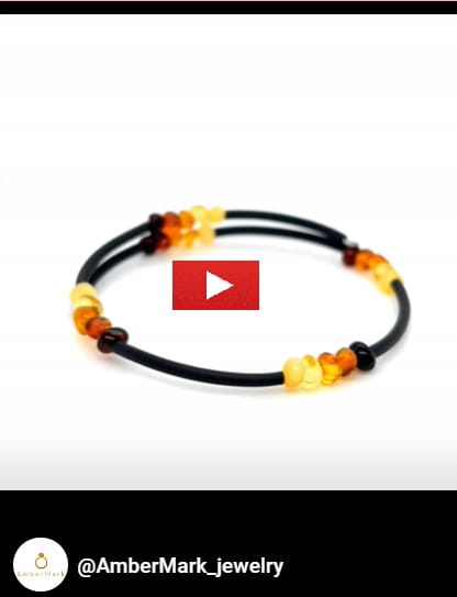 Elegantes Armband aus baltischem Bernstein