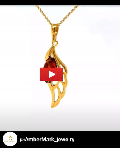 Handgefertigter Silberschmuck mit Bernstein