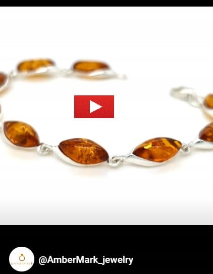 markiza armband aus silber und bernstein