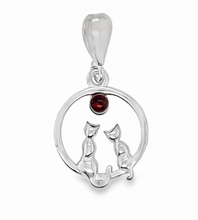 Bernsteinschmuck Katzen Motiv