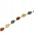 silbernes armband mit bernstein oval