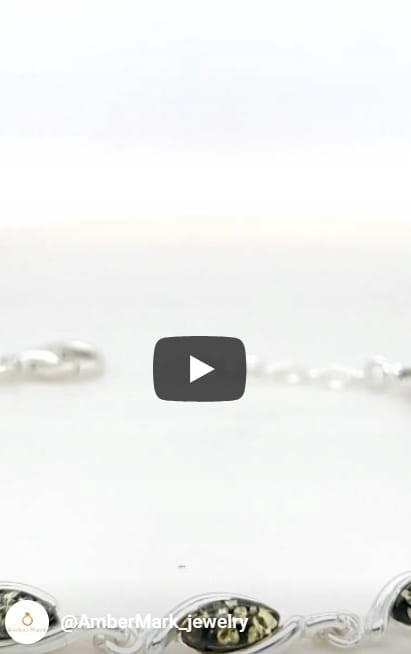 Schmuckset Bernstein Silber Markiza
