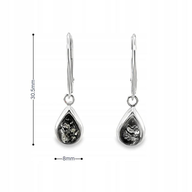 Elegante Bernsteinohrringe aus Silber 925
