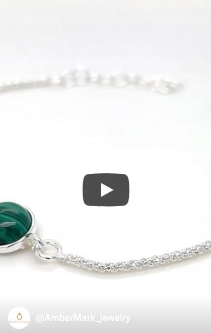 Detailansicht Malachit Armband
