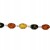 Silberarmband mit Bernstein OVAL Draufsicht