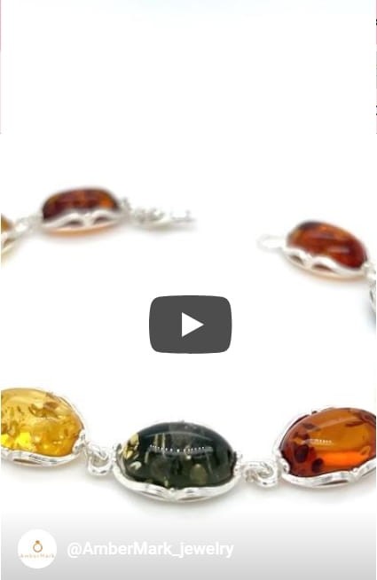 Schmuck mit Naturbernstein Silber