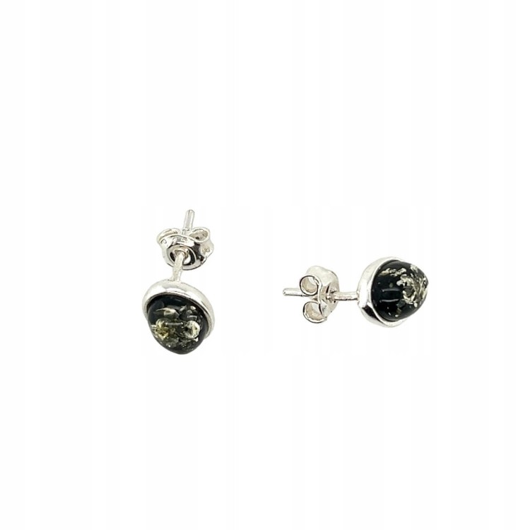 Bernsteinschmuck Silberohrringe OVAL