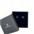 Elegante silberne Ohrringe mit Onyx Stein Detail