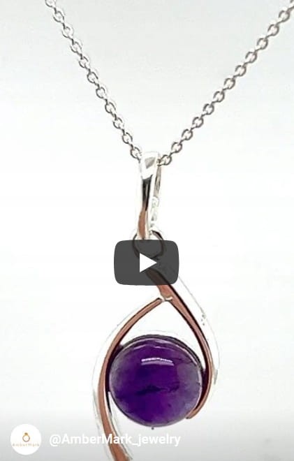 Handgefertigter Schmuck Amethyst Anhänger