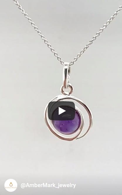 Eleganter Amethystanhänger Silber 925