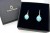 Ovale Larimar Ohrringe aus Silber