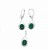 Naturstein Schmuck Malachit Silber