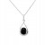 Silberanhänger mit natürlichem Onyx
