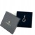 Schwarzer Onyx Edelstein in Silber gefasst