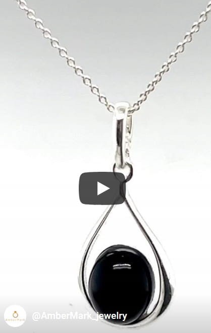Eleganter Damenschmuck Anhänger Onyx