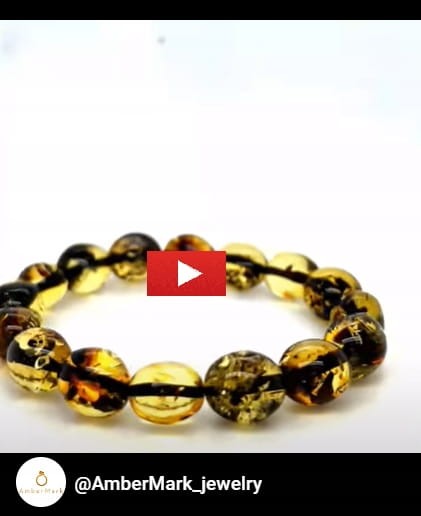 Bernsteinarmband aus unregelmäßigen Steinen