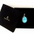 Silberner Anhänger Larimar Edelstein