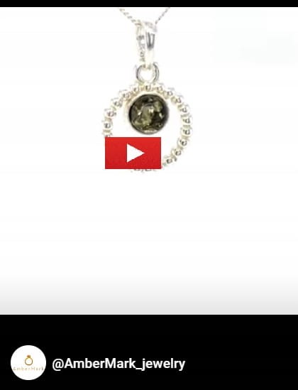 Bernsteinschmuck Silberanhänger elegant