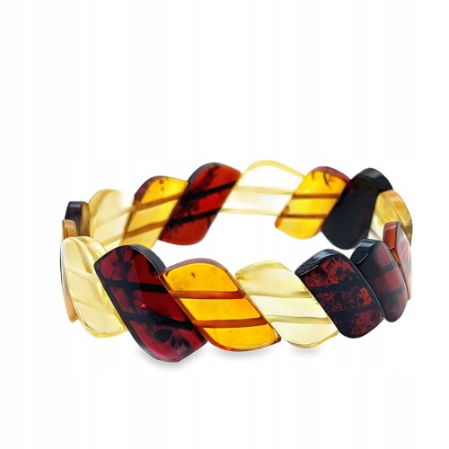 Bernsteinarmband Mix auf Gummiband