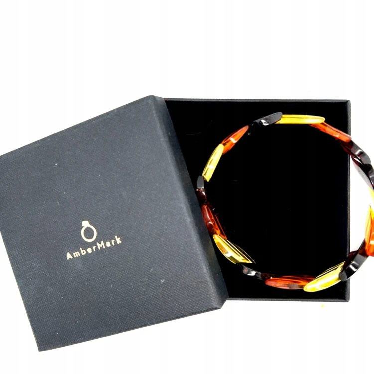 Handgefertigtes Armband aus Bernstein