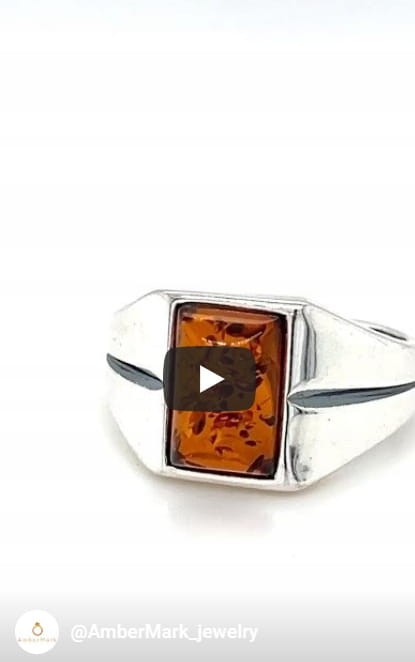 eleganter bernsteinschmuck herren silber 925