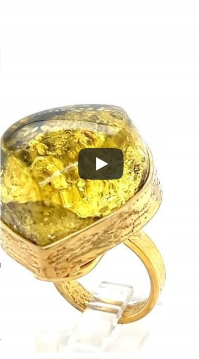 eleganter ostsee bernstein ring vergoldet
