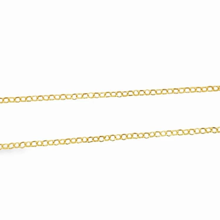 elegante silberkette mit goldauflage