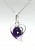 Nahaufnahme des violetten Amethyst-Steins