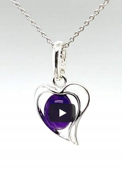 Nahaufnahme des violetten Amethyst-Steins