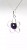 Silberanhänger mit natürlichem Amethyst Blume Vorderansicht