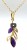 Silberner vergoldeter Anhänger mit Amethyst